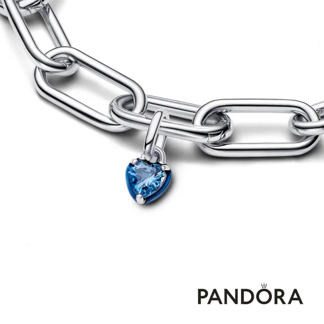 【Pandora 官方直營】Pandora ME 藍色愛心迷你吊飾