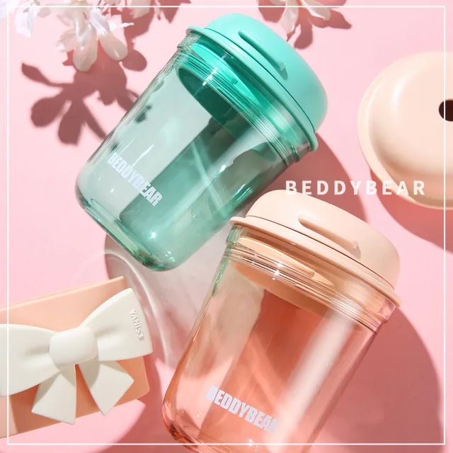 【BEDDY BEAR 杯具熊】BEDDYBEAR & YANIS3唐  T頓莊園系列鵝暖卵咖啡杯RITAN直飲杯 吸管杯 380ml