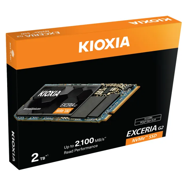 KIOXIA 鎧俠】Exceria G2 SSD M.2 2280 PCIe NVMe 2TB Gen3x4