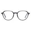 【TOM FORD】皇冠型細框膠框光學眼鏡(透黑 金#TF5875B 020)