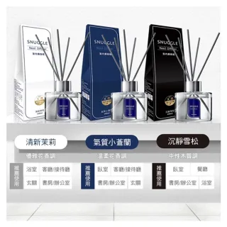 【SNUGGLE】SNUGGLE 香氛室內擴香100ml 清新茉莉/小蒼蘭/沉靜雪松/玫瑰茶韻/檸檬馬鞭草 單一香味出貨 5入組