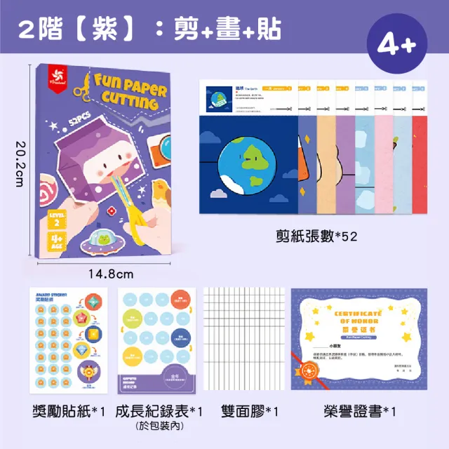 【Mua 姆兒選品】PinWheel兒童剪紙書安全剪刀套裝組(手指訓練書 反應早教具 蒙式教具)