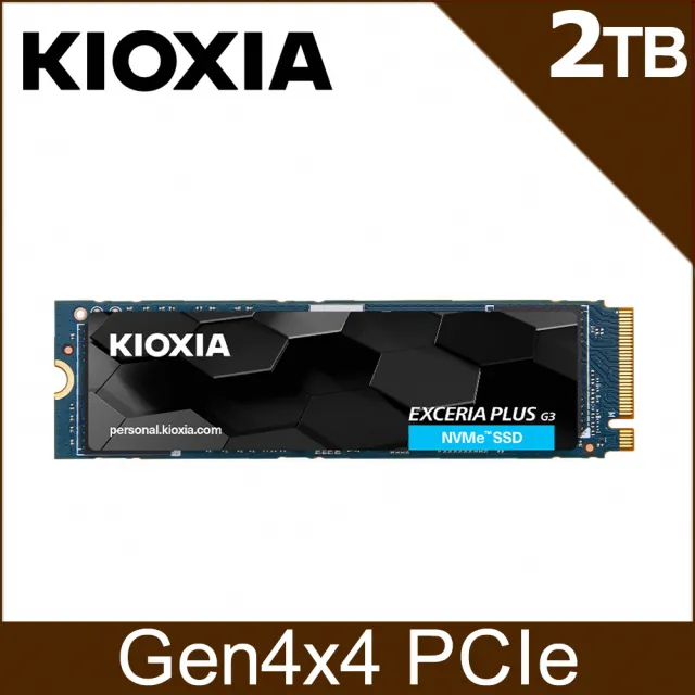 KIOXIA 鎧俠】KIOXIA Exceria Plus Gen3 SSD M.2 2TB(LSD10Z002TG8 