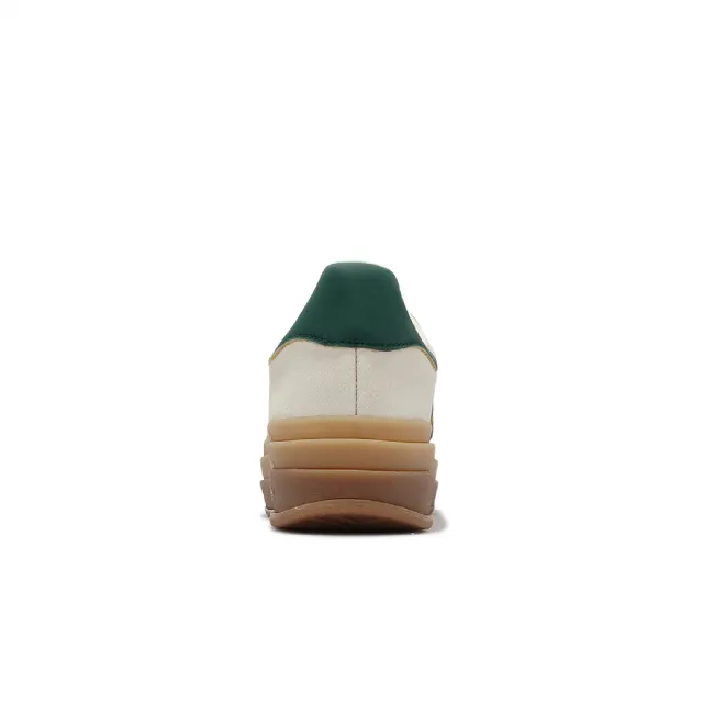 【adidas 愛迪達】休閒鞋 Gazelle Bold W 女鞋 卡其 綠 厚底 增高 拼接 復古 麂皮 膠底 愛迪達(ID7056)