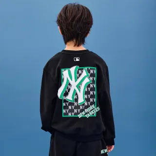 【MLB】童裝 大學T MONOGRAM系列 紐約洋基隊(7AMTMT134-50BKS)