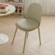 【完美主義】北歐馬卡龍弧形加厚軟墊餐椅/休閒椅-2入(多色)