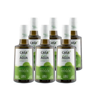 【Casa del Agua歐嘉】歐嘉莊園職人款 特級冷壓初榨橄欖油 500mlx6入(家庭料理煎煮炒炸皆適宜)