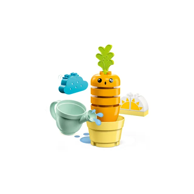 【LEGO 樂高】得寶系列 10981 紅蘿蔔種植趣(啟蒙益智玩具 幼兒積木 DIY積木 農場玩具)