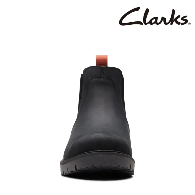 Clarks】男靴Rossdale Top 工藝縫線設計圓頭切爾西靴短靴(CLM73456B