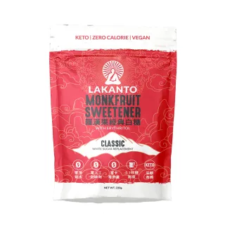 【LAKANTO】羅漢果經典白糖X3包(植物萃取.零卡路里.萬用料理糖)