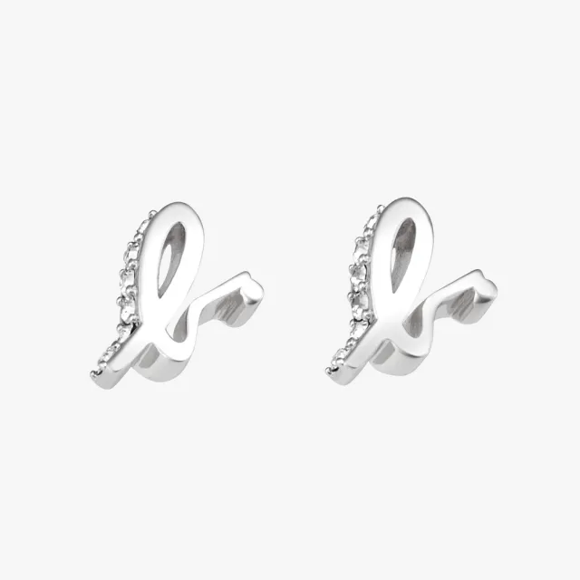 【agnes b.】bijoux 女款純銀 b. Logo耳環