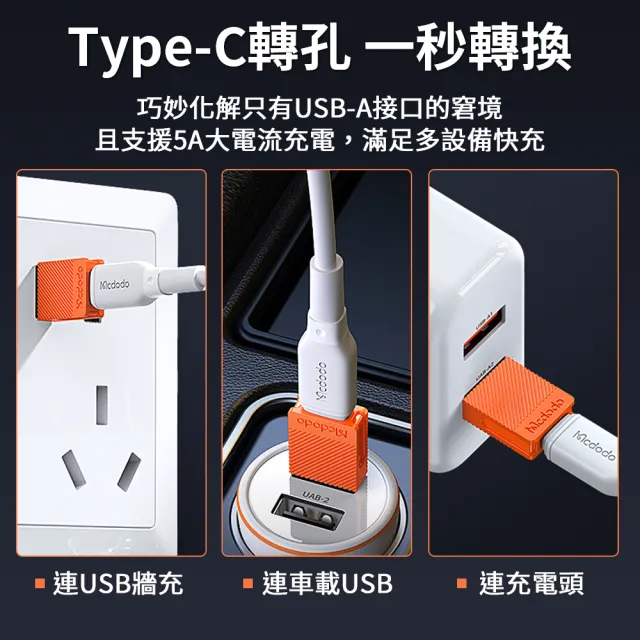 【Mcdodo 麥多多】Type-C轉USB2.0/3.0轉接頭(電腦轉接器/充電線轉接/傳輸轉換器)