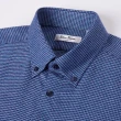 【Blue River 藍河】男裝 藍色秋冬長袖襯衫-高質感羊毛(日本設計 舒適穿搭)