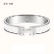 【Hermes 愛馬仕】Clic H LOGO琺瑯 扣式細版手環(多色任選)