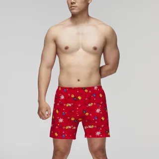 【Mr. DADADO】HAPPY HALLOWEEN M-3L印花四角男內褲 天然絲光棉-吸濕排汗-GHQ341RS(紅)