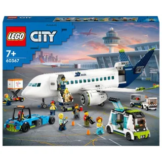 【LEGO 樂高】60367 City城市系列 客機(飛機 積木 模型 擺設)