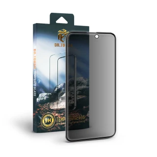 【Dr.TOUGH 硬博士】iPhone 15 6.1吋 2.5D防窺滿版強化版玻璃保護貼