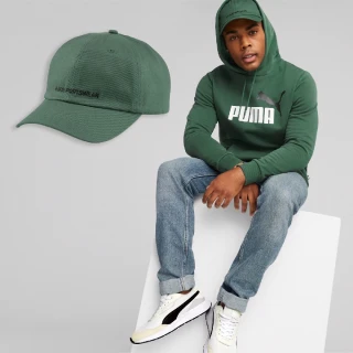 【PUMA】帽子 Sportswear Cap 男女款 綠 黑 棒球帽 可調整 運動帽 鴨舌帽 基本款(024036-09)