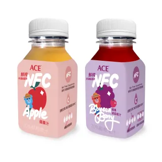 【ACE】鮮榨果汁NFC Juice 200ml(蘋果汁/蘋果波森莓汁)