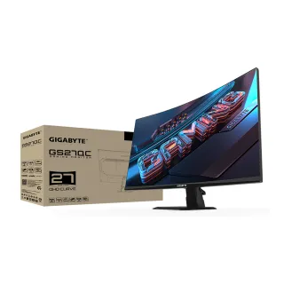 【GIGABYTE 技嘉】GS27QC 27型165Hz曲面電競螢幕(1500R/HDR/DP/HDMI2.0)