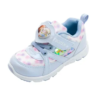 【Disney 迪士尼】正版童鞋 冰雪奇緣 電燈運動鞋/透氣 輕量 易穿脫 台灣製 藍(FNKX37456)