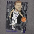 【NBA】NBA 青少年 球員印刷 短袖上衣 獨行俠隊 Luka Doncic 灰(WK2B7BC7DB10-MAVDL)