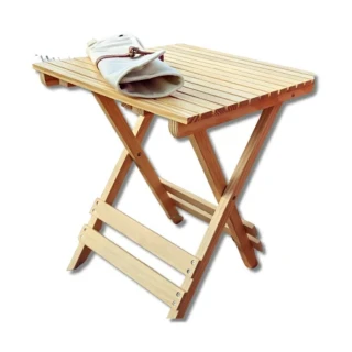 【May shop】露營camping折疊椅實木靠椅木質折疊桌