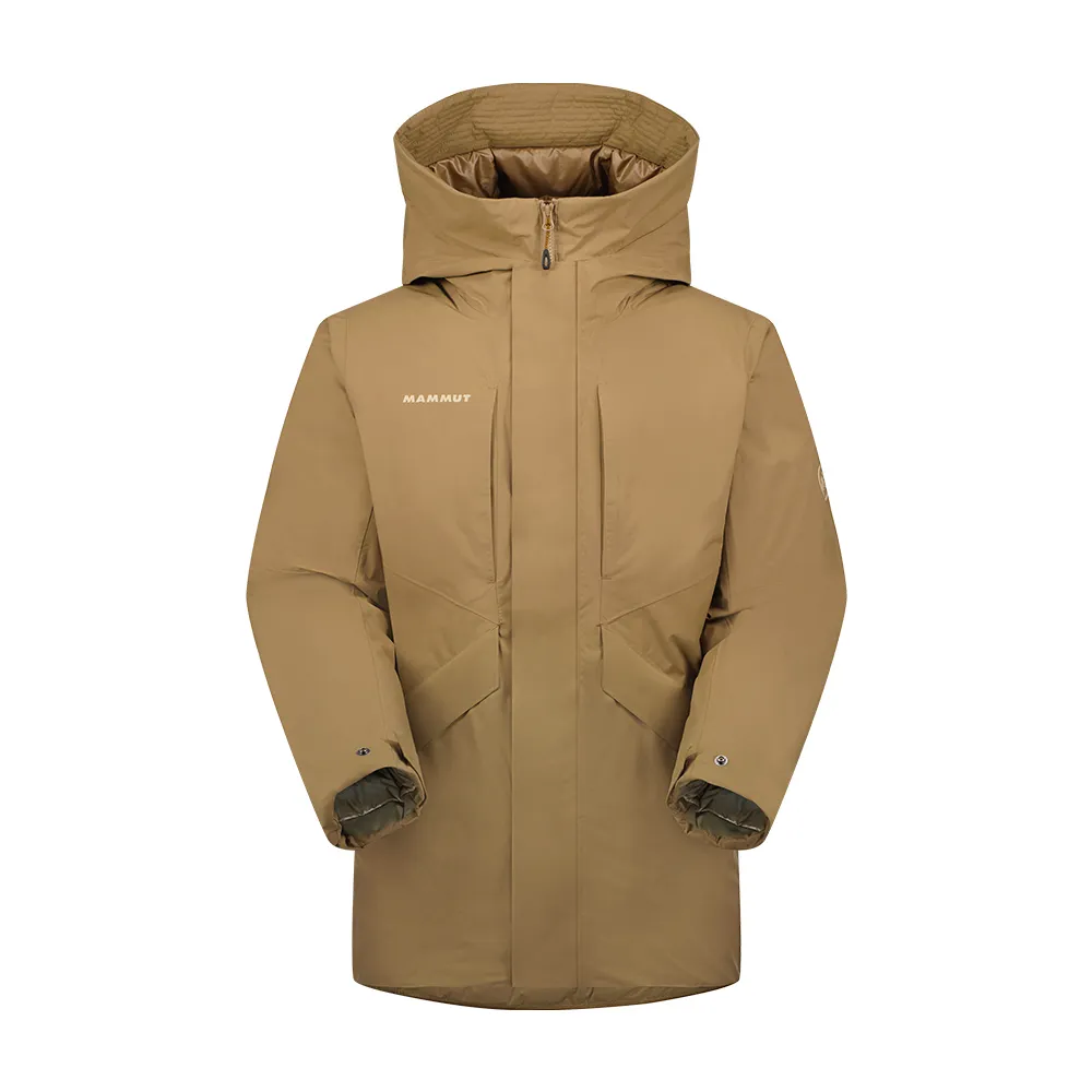 【Mammut 長毛象】Floeberg HS Thermo Hooded Coat AF Men 日系防水保暖羽絨外套 男款 深沙褐 #1010-29131