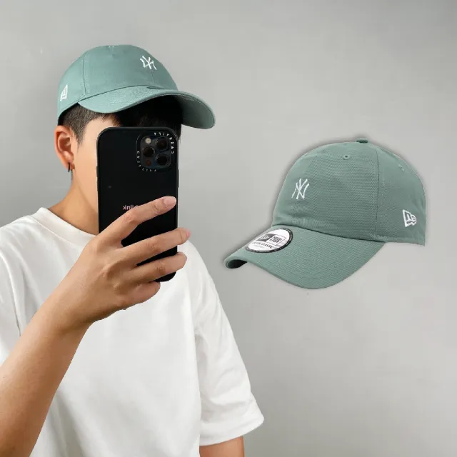 NEW ERA】帽子Classic MLB 綠白基本款紐約洋基老帽刺繡棒球帽NY 