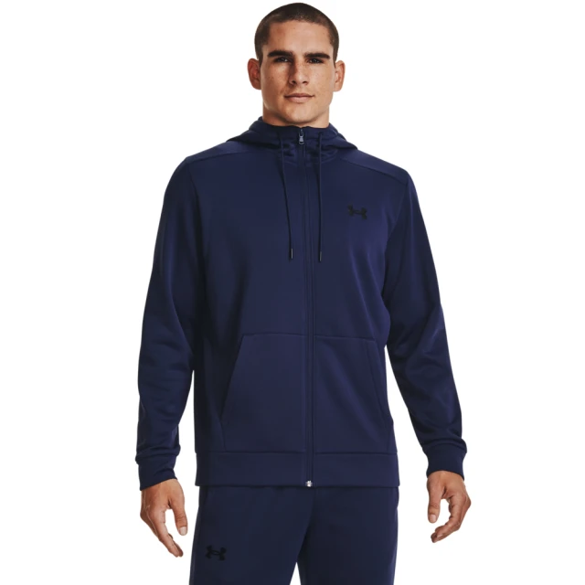 UNDER ARMOUR UA 男 Armour Fleece 連帽外套_1373357-410(藏藍色)