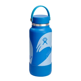 【Hydro Flask】Ty Williams 32oz/946ml 寬口真空保溫鋼瓶(藍寶石)