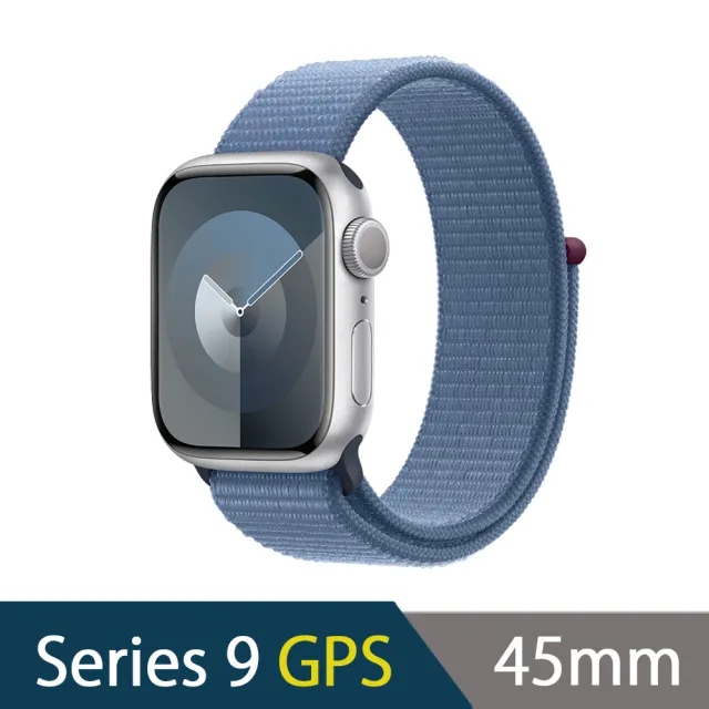 三合一無線充電座組【Apple】Apple Watch S9 GPS 45mm(鋁金屬錶殼搭配運動型錶環)