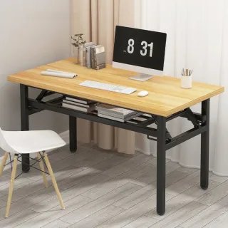【MINE 家居】免安裝萬用摺疊桌 80*50cm(餐桌/客廳桌/書桌/電腦桌)