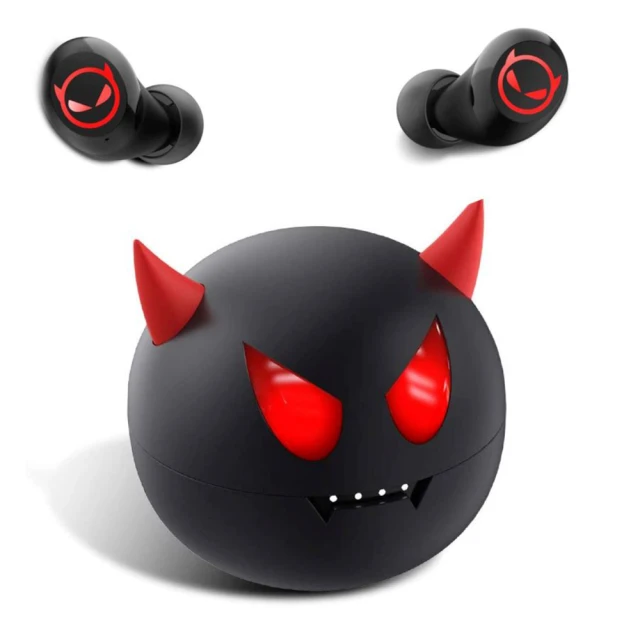 【Jinpei 錦沛】小惡魔 無線藍牙耳機 入耳式降噪藍牙耳機 藍牙5.0 黑(JE-01B)