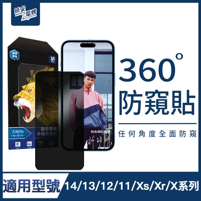 【ZA喆安電競】360度防窺鋼化玻璃保護貼膜 手機保護貼膜 i15/14/13/12/Pro/Plus/Pro Max/11/Xr(適用iPhone)