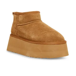 【steve madden】CAMPFIRE 麂皮厚底短筒雪靴(卡其色)