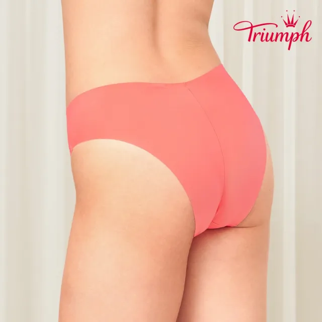 【Triumph 黛安芬】環保親膚材質 智能超彈系列 高衩三角褲 M-EL(珊瑚紅)