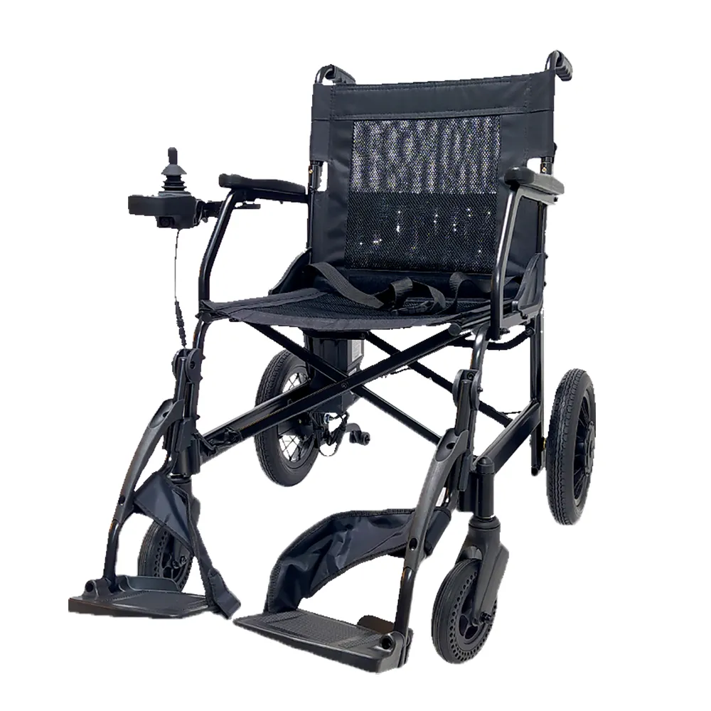 【Suniwin】羽量級日本馬達折疊式電動輪椅W760(出國代步/可上飛機電動輪椅/手電兩用輔具/載重力強)