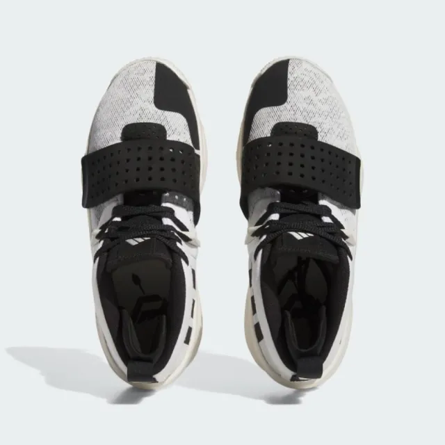 【adidas 愛迪達】籃球鞋 男鞋 運動鞋 包覆 緩震 襪套 DAME 8 EXTPLY 黑白 ID5678