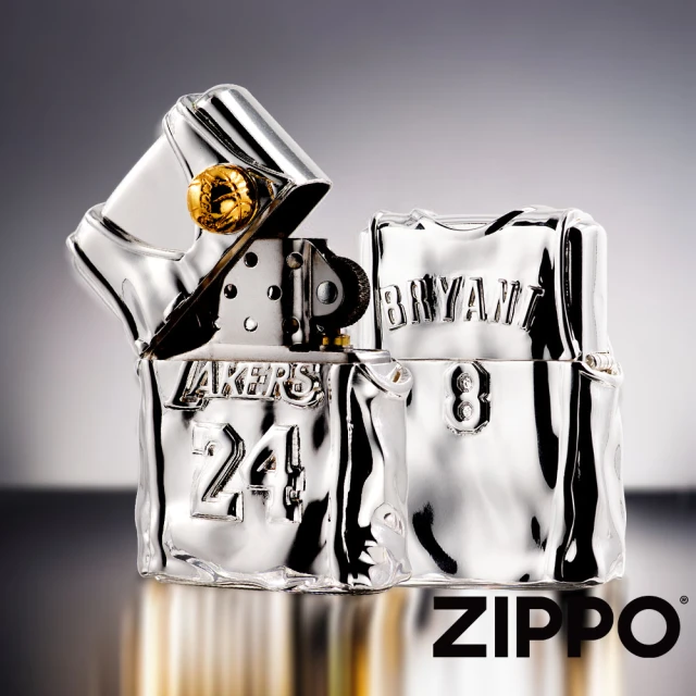 【Zippo】柯比•布萊恩湖人戰衣-鍍銀防風打火機(美國防風打火機)