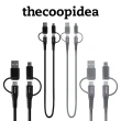 【thecoopidea】四合一Type C/Micro/USB(1.2M｜60W PD快速充電傳輸線｜黑色 灰色)