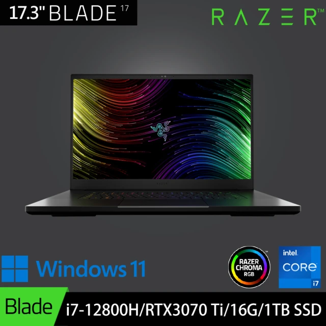 【Razer 雷蛇】17吋i7 360Hz電競筆電(Blade/i7-12800H/RTX3070 Ti/16G/1TB SSD/Win11)