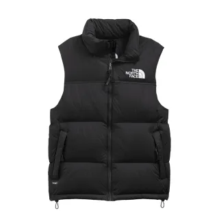 【The North Face 官方旗艦】北面UE男款黑色防潑水可打包保暖羽絨背心｜3JQQLE4