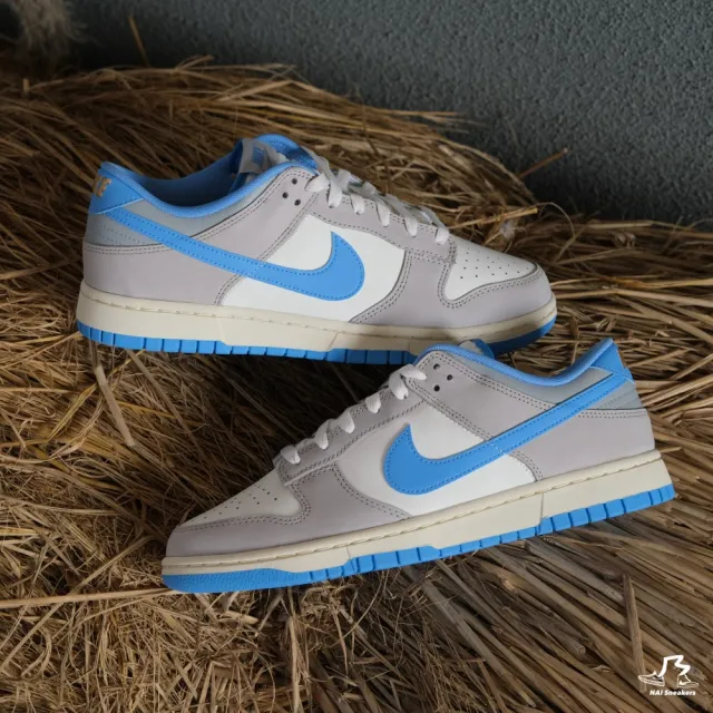 NIKE 耐吉】NIKE DUNK LOW Athletic Department 奶油煙灰藍勾復古(Dunk