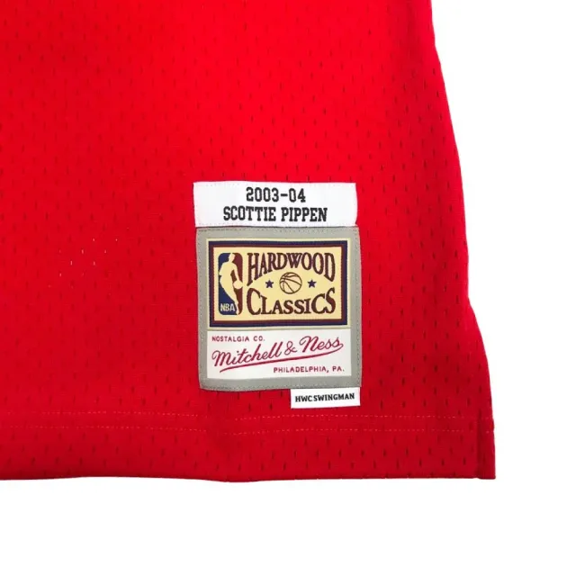 【NBA】M&N G2二代 Swingman復古球衣 公牛隊 03-04 #33 Scottie Pippen 紅(SMJY4161-CBU03SPISCAR)