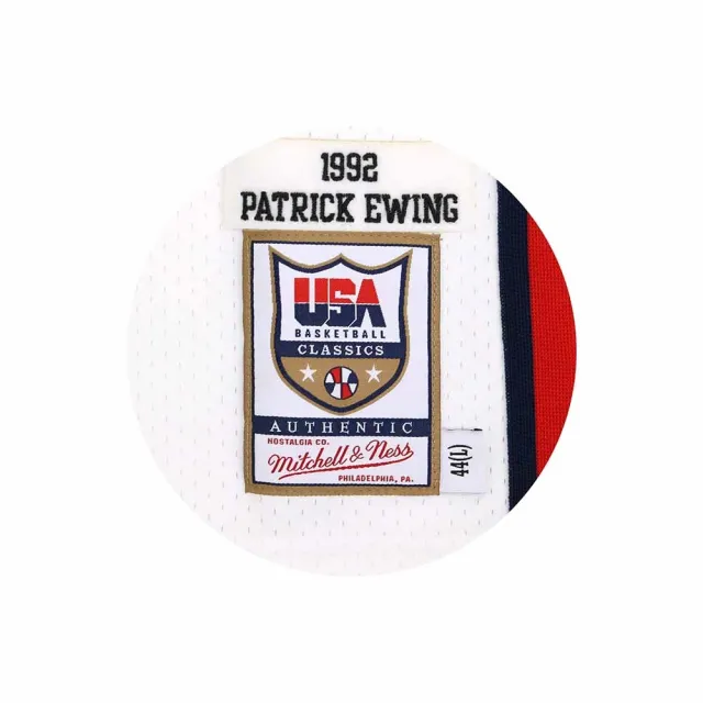 【NBA】M&N Authentic球員版復古球衣 92 Dream Team #6 Patrick Ewing 白(AJY4AC19090-USAWHIT92PEW)