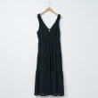 【H2O】蛋糕裙襬雪紡長洋裝 #3634004(黑/灰藍/粉桔色)