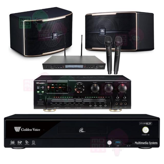 【金嗓】CPX-900 K2F+OKAUDIO AK-7+SR-889PRO+JBL Pasion 10(4TB點歌機+擴大機+無線麥克風+卡拉OK喇叭)