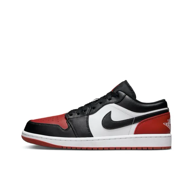 NIKE 耐吉】Air Jordan 1 Low Bred Toe 黑白紅芝加哥公牛黑紅腳趾