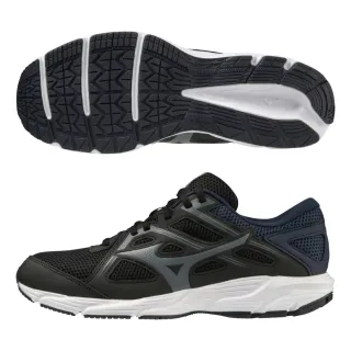 【MIZUNO 美津濃】慢跑鞋 男鞋 運動鞋 緩震 一般型 SPARK 8 黑藍 K1GA230351